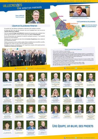 Villecresnes Ambition avec Daniel WAPPLER liste des 29 candidats