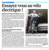 Parisien 31 mai 2014- vélos electriques